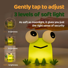 CQDAKET Frog Night Light with timer helps manage energy use.
