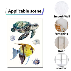 CRASPIRE sea life window decal coral; brings underwater color without mess.