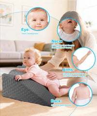 CreateBay nursery-support-memory-foam demonstrates durable foam for neck and shoulder strength.