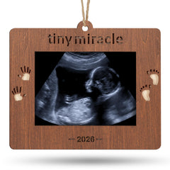 Creawoo 2026 Tiny Miracle frame front view highlighting a keepsake ultrasound memory