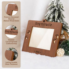 Creawoo 2026 Tiny Miracle ornament packaging box suggests easy gifting and registry inclusion