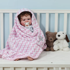 CREVENT 30x40 travel blanket suits car rides and stroller outings.
