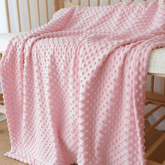 CREVENT Cozy Sherpa blanket in crib highlights all-season warmth for infants.