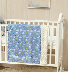CREVENT Silky Soft Baby Blanket on crib with soft folds emphasizing lightweight layering.