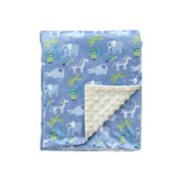 CREVENT Silky Soft Baby Blanket close-up fabric texture showcasing breathable plush comfort for all-season use.
