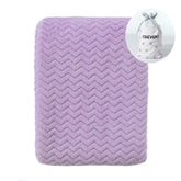 CREVENT Wave Lanveder blanket front view shows ultra-soft fabric for newborn comfort.
