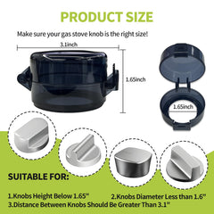 Creztail adhesive-mount knob covers installed without tools for quick, residue-free setup.