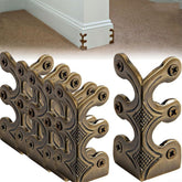 CRIDENG bronze baseboard corner protectors in a pack shielding baseboard edges