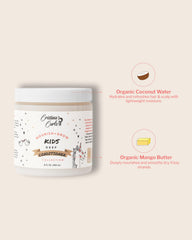 Cristina's Curls Kids Deep Conditioner detangling action helps reduce knots and breakage.