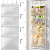 Criusia stuffed animal storage over the door with four pockets keeps toys organized and visible.