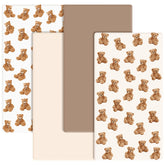 CroBlissful bear crib sheet pack four styles for a cozy nursery