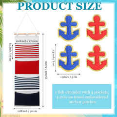 CroBlissful fish extender pocket closeup with four roomy pockets for exchanges