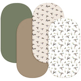 CroBlissful mallard duck bassinet sheets pack for stylish nursery and safe sleep