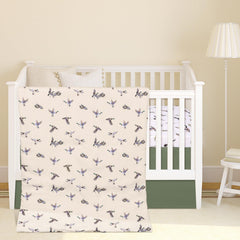CroBlissful Mallard Duck crib comforter close-up for cozy sleep