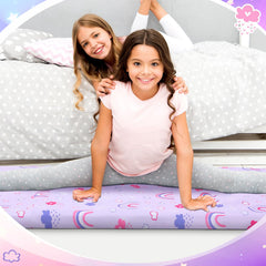 CroBlissful nap mat cover soft microfiber texture adds gentle luxury for quiet rest.
