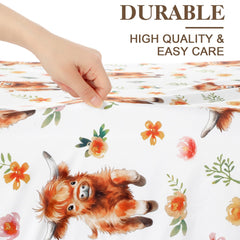 Croknit elastic-snug changing pad cover provides secure fit for most standard pads.