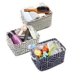 CROWNED storage basket collapsible flat-pack design for space-saving storage.