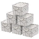 CROWNED storage basket foldable canvas-bin top view for desk organization.