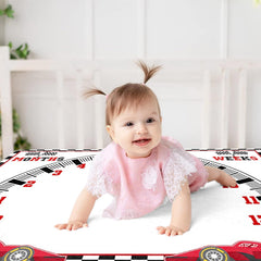 CSFOTO baby milestone blanket wrinkle-free and machine-washable for easy care.