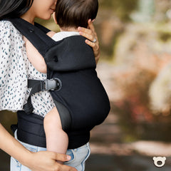 Cub & Co ergonomic baby carrier folded design ready for travel and storage