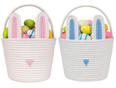 CubesLand Easter bunny basket with handwoven craftsmanship for sturdy egg hunts