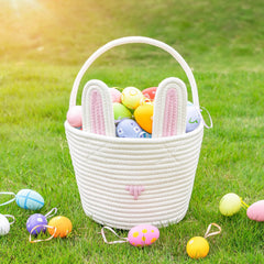 CubesLand Easter Bunny Basket sturdy-handle supports active kids during play.
