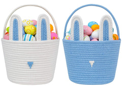 CubesLand 2-piece empty Easter basket set front view for organized egg hunts