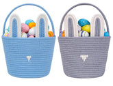 CubesLand Baby Easter Basket Set showcases sturdy, hand-woven design for kids' egg hunts.