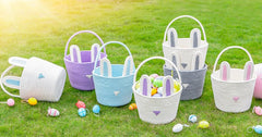 CubesLand bunny bucket ears feature removable ears for vivid holiday decoration.