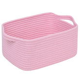 CubesLand cube storage basket 14x10x7.08in pink for tidy shelves and stylish storage