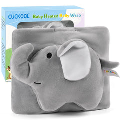 Cuckool baby belly wrap elephant doll design soothing tummy warmth for comfort