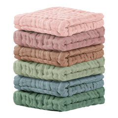 Cuddle Campus Baby Washcloths 12x12 close-up highlights ultra-soft texture for newborn cleansing.