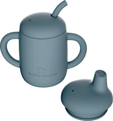 Cuddle Campus sippy cup open cup for tiny hands and mess-free drinking.