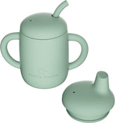 Cuddle Campus 7oz open cup supports independent sipping for babies.