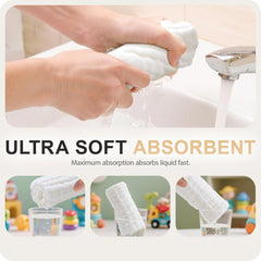 Cuddle Campus washcloths drying fast β convenient after-bath care