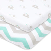 Cuddly Cubs pack n play sheet top view, ultra-soft and breathable for baby comfort.