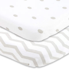 Cuddly Cubs pack-n-play sheets—soft jersey cotton close-up for cozy baby sleep.