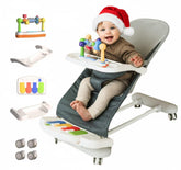 Cuddo Baby Bouncer 4-in-1 on wheels shows easy room-to-room portability and soothing motion