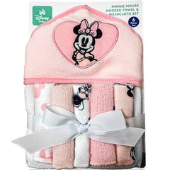 Cudlie Minnie hooded towel front view for quick cozy drying after bath.