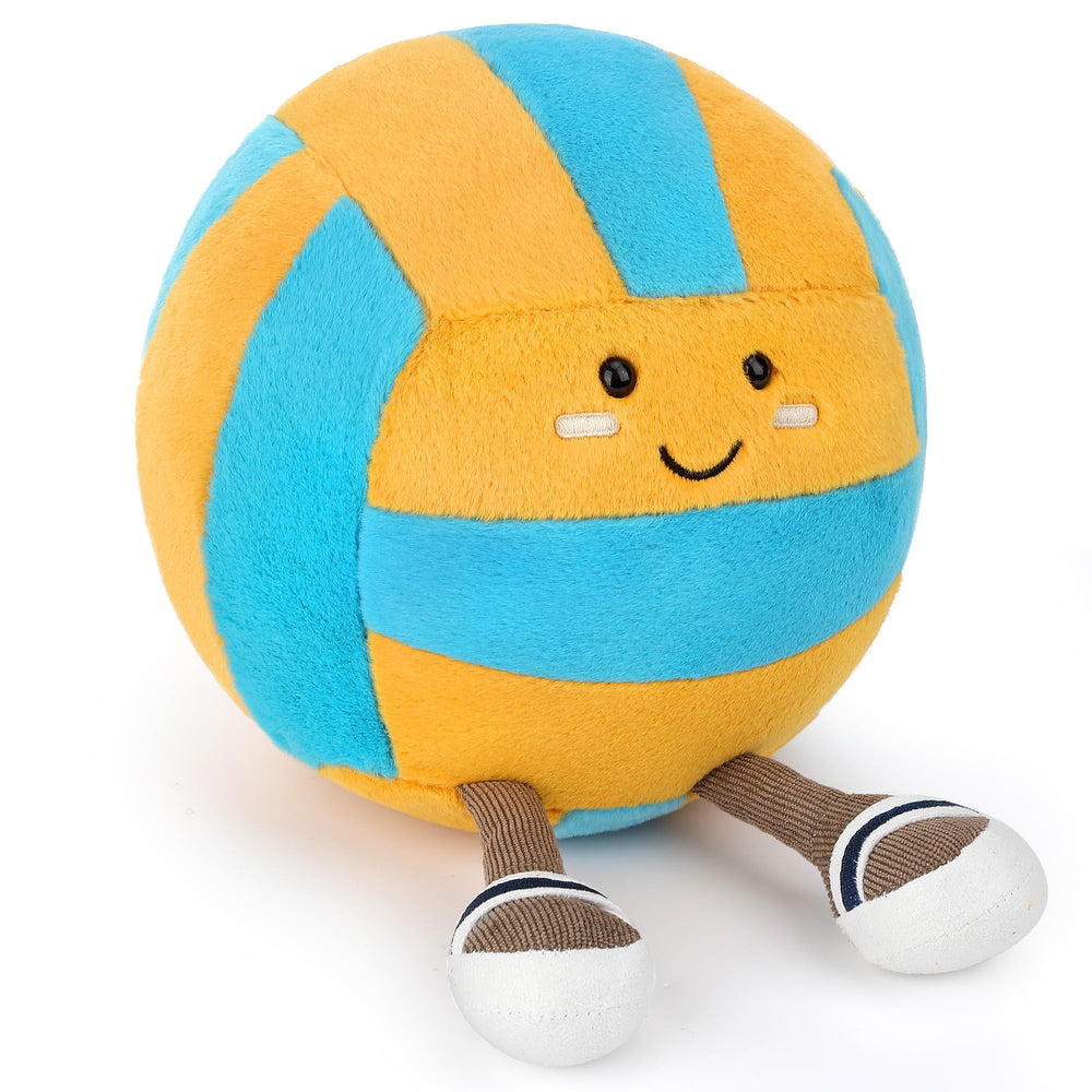 Cufoje Cute Volleyball Stuffed Animal face close-up for playful decor and gifting.