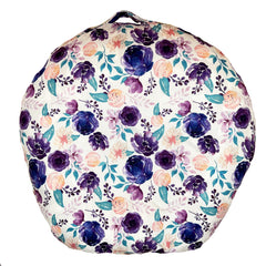 Culclendy newborn lounger cover purple minky provides ultra-soft snuggle for quiet baby moments.