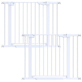 Cumbor 2-pack baby gate in doorway showing wide coverage for safe passage