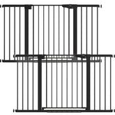 Cumbor 2-Pack baby gate front view for stairs and doorways safety