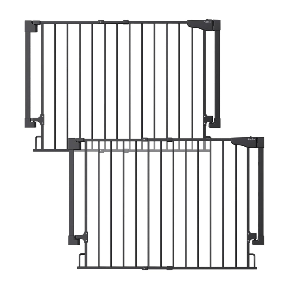 Cumbor 2-pack baby gate installation for stairs with secure mounting.