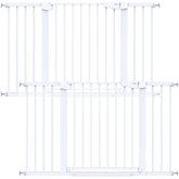Cumbor 2Pack extra wide gate on stairs delivers versatile safety.