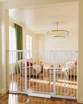 Cumbor 36-inch gate height provides tall safety barrier for stairs.