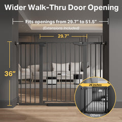 Cumbor auto-close gate demonstrates hands-free closure for busy homes.