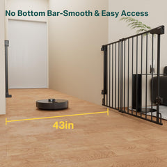 Cumbor baby gate expandable-width 29-43 inches shows flexible fit