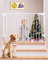 Cumbor baby gate at stair top mounted drill for maximum safety