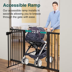Cumbor pressure-mounted installation demonstrates quick setup without wall damage.